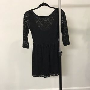 black lacy dress